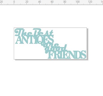 The best antiques are good friends BULK PACK 5 113x48 MM